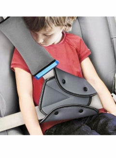 Buy Seat Belt Adjuster and Pillow with Clip for Kids Travel,Neck Support Headrest Seatbelt Pillow Cover & Seatbelt Adjuster for Child,Car Seat Strap Cushion Pads for Baby Short People Adult (Gray) in Saudi Arabia