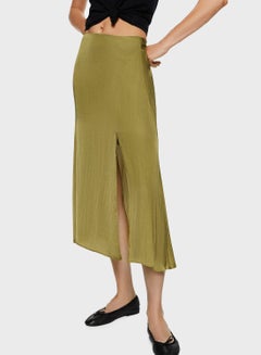 Buy Slit Detail Midi Skirt in Saudi Arabia