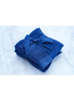 Buy Solicity S4 Fingertip Towel Blue 30x30cm in UAE