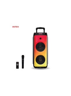 Buy Rechargeable Sound Station 8 Super Trolly Speaker, Party Box, Microphone, Bluetooth, Wireless | T2807 in UAE