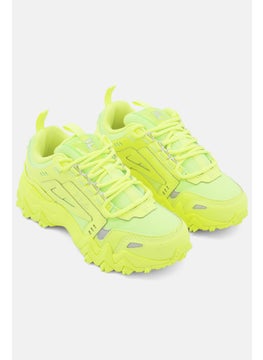 Buy Women Lace Up Training Shoes, Lime in Saudi Arabia