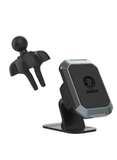 Buy 2 in 1 Magnetic Car Phone Holder - Black in UAE