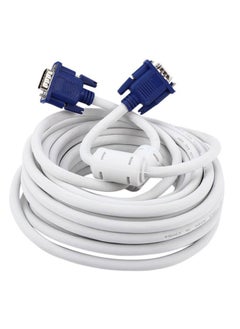 اشتري VGA TO VGA WHITE CABLE 10 METERS HAING 3+4 OD7.0 Hi-0010-VGA في السعودية