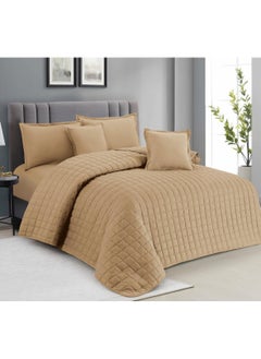 Buy 4-Piece Single Size Stripe Comforter Set 210*160cm in Saudi Arabia