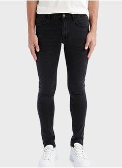 Buy Mid Wash Slim Fit Jeans in Saudi Arabia