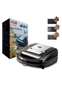 Buy Home Gold 3-in-1 waffle and sandwich maker 750 watts in Egypt