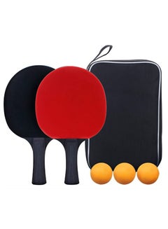 Buy Ping Pong Paddles Set High-Performance Table Tennis Paddle with Premium Ping Pong Balls With Storage Case 2 Players Table Tennis Racket Set For Indoor & Outdoor Games in Saudi Arabia