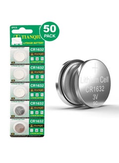 اشتري 50-Pieces Tianqiu CR1632 Lithium 3V Batteries في الامارات