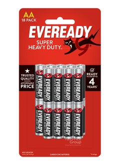 اشتري 18-Piece Super Heavy Duty AA Batteries في الامارات