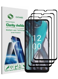 Buy 3 Pack For Nokia C22 Tempered Glass Screen Protector Full Glue Back in UAE
