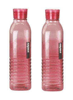 اشتري Dorino Plastic Fridge Water Bottle 1.0L Capacity Set of 2 Pcs Red في الامارات