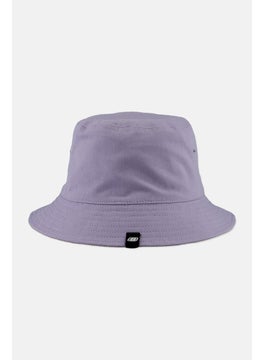 Buy Women Embroidered Logo Bucket Hat, Lilac/Beige in UAE