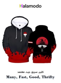 Buy Naruto Print Men's Long Sleeve Sweatshirt Sports Hoodie in UAE