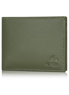 Buy Maddison Men’s Olive Green Leather Wallet for Men | Stylist Men’s Wallet with RFID Blocking | Leather Wallets Gift for Men’s in UAE