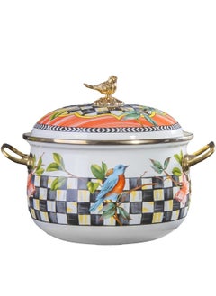 Buy Enamel Pot 20 cm, Enamel Coating for Even Cooking and Easy Cleaning in UAE