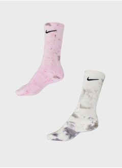 Buy 2 Pack Everyday Cush Crew Socks in UAE