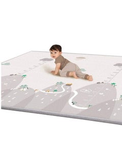 اشتري Excellence RILLATEK-AE Baby Crawling Mat, 200 x 180 x 1 cm Non Toxic Floor Mat Foam Play Mat Double-Sided Waterproof Baby Play Mat for Toddler Boy Girl (Color Style-1) في الامارات