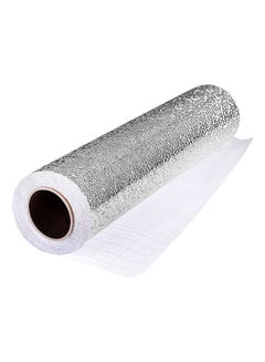 Buy Kitchen  Self Adhesive Backsplash Aluminum Foil Wallpaper Stickers For Oil Water Proof Heat Resistant in UAE