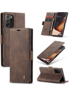 Buy CaseMe Redmi Note 12 Turbo 5G/ Xiaomi Poco F5 5G Wallet Case Book Folding Flip Folio Case with Magnetic Kickstand Card Slots Protective Cover - Coffee in Egypt