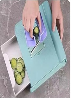 Buy MT BEST BUY Slicer & Blade Protector, Adjustable Mandoline Vegetable Slicer and French Fry Cutter, Food Cutter, Vegetable Julienne, Sharp Thick Blades Special Offer in Egypt