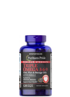 Buy Maximum Triple  Omega 3-6-9 120 Softgels in Egypt