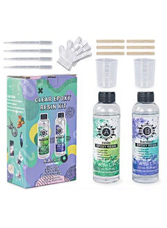 Buy Clear Epoxy Resin Kit，237ml Of Glue A + 237ml Of Glue B, No Yellowing Or Bubbles, High Gloss Self-Leveling, UV And Heat Resistant, Transparent Resin set (Including Production Tools) in Saudi Arabia