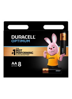 Buy Duracell Optimum AA Batteries - Pack of 8 in UAE