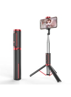 اشتري Selfie Stick Tripod with Remote 71cm Wireless Mini Phone Tripod Foldable Portable Phone Stand Holder for IOS Android Smartphone في الامارات