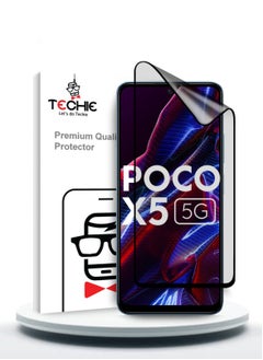 Buy Techie 9D Matte Ceramic Screen Protector Film for Xiaomi Poco X5 – Smooth Feel Anti Fingerprint Bubble Free in Saudi Arabia