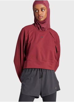 Buy Power Aeroready Crop Cover-Up Sweatshirt in Saudi Arabia