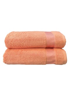 Buy Luxury Comfort Towel Set - 140x70 Size - 600 GSM - Ultra Soft and Absorbent - Bath Towel - Quick Dry - 588 Gram - Pack of 2 in Saudi Arabia