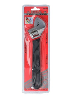 Buy Heat Treated Chrome Plated Adjustable Wrench Black and Silver 10 Inch 99240 in Saudi Arabia