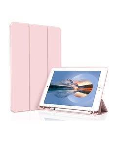 Buy IPad 7th/8th Gen Case With Pencil Holder,iPad 10.2 Inch Lightweight Smart Cover Soft TPU Back,Auto Sleep/Wake For 10.2 New IPad 8th Generation 2020 Case IPad 7th Generation 2019 Case -Pink in Egypt