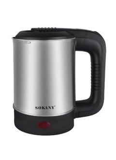 اشتري Sokany Electric Kettle - 600ml - 600 Watt, Stainless Steel Body - Sk-09023 في الامارات