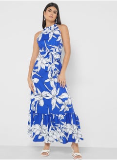 Buy Sleeveless Printed Dress in UAE