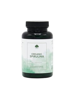 Buy G&G Vitamins organic Spirulina 500mg food supplement 120 vegan capsules. in UAE