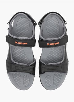 Buy Men's Solid Sandals with Hook and Loop Closure in UAE