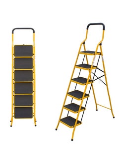 اشتري Power Industrial Home Ladder Folding Domestic Stepladder Safety Multi-function Household 6 Steps في الامارات