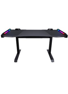 Buy Cougar Mars Gaming Desk, Dual- RGB Lighting Effect, Steel Frame, Carbon Fiber | 3M1501WB.0001 in UAE