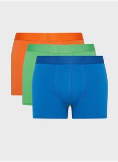 Buy 3 Piece Regular Fit Knitted Boxer in UAE