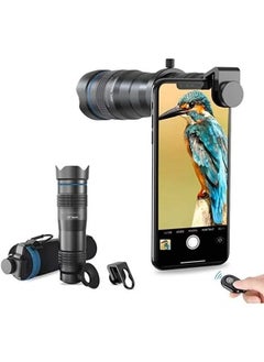 اشتري APEXEL APL-JS28X HD 28X Metal Single-tube Phone Telephoto Lens with Manual Focus for Most Smartphones for Traveling Sport Events Concert Bird Watching Photography في الامارات