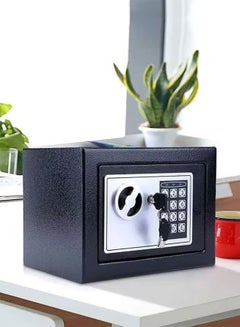اشتري Small Safe, Electronic Keypad Lock Money Box, Personal Mini Safe, Fit for Home/Office/Hotel/Jewelry (Black) في السعودية