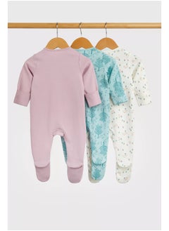 اشتري Garden Bunny Baby Sleepsuits - 3 Pack في السعودية