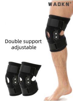 Buy Knee Brace Compression Joint Protection Sports for Men's Mountaineering Outdoor Running and Cycling，Adjustable Anti Slip Steel Plate Support Knee Joint Protection Cover,Injury Recovery in UAE