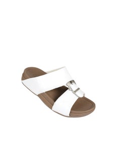 Buy 008-3537 Barjeel Uno Mens Arabic Sandals 20295 White in UAE