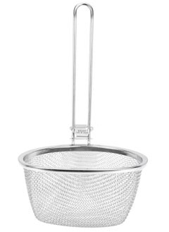 Buy Stainless Steel Fine Mesh Strainer with Hanging Handle for Pasta Noodles and Dumplings Ideal for Kitchen Use in Saudi Arabia