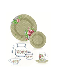 Buy Beifon Beige Luminarc UAE 24-Piece Tea Set P5134 in Egypt