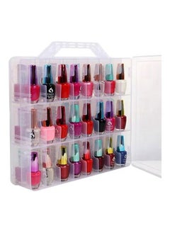 اشتري 48 Grids Nail Polish Storage Box Clear في الامارات