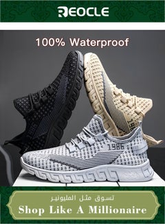 Buy Fashionable Men's Walking Shoes Sneakers Breathable Comfortable Lightweight Sports Running Fitness Shoes in UAE