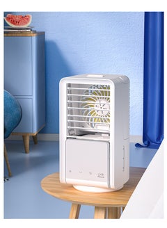 Buy Mobile Air Conditioner , Mobile Air cooler , 700ml Water Tank, 90°/120° Oscillation, 3 Speeds, 2 Mist Modes, Mini Air Conditioner with LED Light, Ideal for Home, Office , With Breathing Light in Saudi Arabia